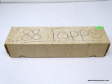 TOPPS 1988 SET BASEBALL CARDS IN WHITE BOX, INCLUDES PLAYERS SUCH AS 