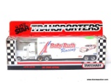 MATCHBOX SUPER STAR 1/87 SCALE TRANSPORTER FOR BABY RUTH RACING. ITEM IS SOLD AS IS WHERE IS WITH NO