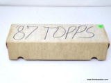 TOPPS 1987 BASEBALL CARDSIN WHITE BOX LOOKS TO BE COMPLETED, INCLUDES PLAYERS SUCH AS 'OREL