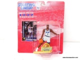 STARTING LINEUP 10TH YEAR 1997 EDITION NBA FIGURE WITH COLLECTIBLE CARD OF ANFERNEE HARDAWAY. IS IN