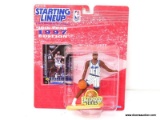 STARTING LINEUP 10TH YEAR 1997 EDITION NBA FIGURE WITH COLLECTIBLE CARD OF ANFERNEE HARDAWAY. IS IN