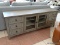 ABBYSON MEDIA CONSOLE IN GRAY. #SS-5430-1340 WITH PAPERWORK. WITH A DESIGN THAT?S CLASSIC YET