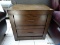 BRAND NEW ASPENHOME MODERN LOFT 2 DRAWER NIGHTSTAND IN BROWN WITH DUAL PLUG IN RECEPTACLES. RETAILS