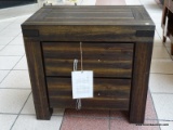 BRAND NEW WOOD GRAINED BROWN 2 DRAWER NIGHTSTAND. MEASURES 27 IN X 18 IN X 25 IN. SIMILAR ITEMS SELL