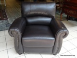 ABBYSON LONDON BROWN LEATHER CHAIR. HAVE A SEAT IN THE ABBYSON LONDON BROWN LEATHER CHAIR AND LEARN