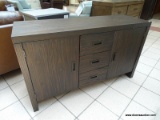 A-AMERICA PALM CANYON 54 IN. SIDEBOARD. CRAFTED FROM SOLID NEW ZEALAND PINE WOOD, FINISHED IN AN
