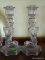 (DR) PR. OF GLASS DOLPHIN MOTIF CANDLEHOLDERS- 9.5 IN IS SOLD AS IS WHERE IS WITH NO GUARANTEES OR