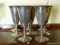 (DR) 8 SHEFFIELD SILVERPLATE WINE GOBLETS- 7 IN IS SOLD AS IS WHERE IS WITH NO GUARANTEES OR