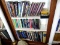 (OFFICE) 3 SHELVES OF A MIXTURE OF BOOKS- 6 VOLUMES OF ERNEST HEMINGWAY'S WORKS, BOOKS ON ASTRONOMY,