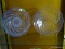 (FOYER HALL) 2 LALIQUE BOWLS- 11 IN DIA.-ITEM IS SOLD AS IS WHERE IS WITH NO GUARANTEES OR WARRANTY.