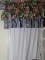 (OFFICE) PR. OF FLORAL AND PLAID WINDOW VALANCES, ITEM IS SOLD AS IS WHERE IS WITH NO GUARANTEES OR