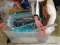 (BED1) TUB LOT OF KNITTING AND CRAFT SUPPLIES, ITEM IS SOLD AS IS WHERE IS WITH NO GUARANTEES OR
