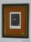 (FOYER) FRAMED GERMAN ENGRAVING; FRAMED AND DOUBLE MATTED PRINT - DIE JUDENBRAUT WITH ARTIST NAMES