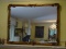 (LR) GOLD GILT MIRROR- 44 IN X 35 IN-ITEM IS SOLD AS IS WHERE IS WITH NO GUARANTEES OR WARRANTY. NO