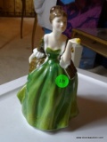 (LR) ROYAL DOULTON FIGURINE- FLEUR- 7.5 IN H, ITEM IS SOLD AS IS WHERE IS WITH NO GUARANTEES OR