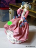 (LR) ROYAL DOULTON FIGURINE- TOP OF THE HILL- 8 IN H.,ITEM IS SOLD AS IS WHERE IS WITH NO GUARANTEES