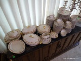 (DR) 121 PCS. OF HAVILAND LIMOGE CHINA- COVERED SERVING DISHES, DINNER PLATES AND SALAD PLATES, CUPS
