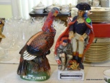 (DR) 2 COLLECTOR'S WHISKEY DECANTERS- WILD TURKEY AND GEORGE WASHINGTON FROM MCCORMICK DISTILLERY-