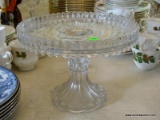 (DR) VINTAGE CAKE STAND- 9 IN DIA. X 7 IN IS SOLD AS IS WHERE IS WITH NO GUARANTEES OR WARRANTY. NO