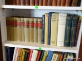 (OFFICE) SHELF LOT OF BOOKS- NINE 1942 EDITION OF GREEK CLASSICS BY ARISTOTLE, PLATO, ETC. AND