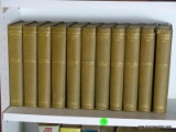 (OFFICE) 3 RD SHELF OF BOOKS- 11 VOLUMES OF THE 1900 EDITION OF THE WRITINGS OF BRET HARTE ( NOT THE