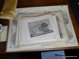 (OFFICE) LOT OF VIRGINIA RELATED ENGRAVINGS- CAPITOL, RICHMOND FROM THE JAMES, MOUNT VERNON, 3