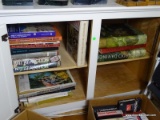 (OFFICE) 2 SHELVES OF ART BOOKS AND RICHMOND, HER TRIUMPHS AND TRAGEDIES, ETC., ITEM IS SOLD AS IS