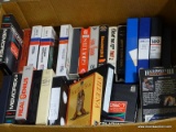 (OFFICE) BOX OF VHS TAPES- SHEENA, FRIDAY THE 13TH, HALLOWEEN III FOOTBALL FOLLIES, ETC., ITEM IS