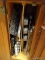 (KIT) CABINET LOT OF ASSORTED PANS TO INCLUDE MUFFIN PANS, MINIATURE MUFFIN PANS, A BROILING PAN,
