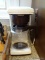 (KIT) REGAL BRAND 12 CUP COFFEE MAKER IN WHITE WITH COFFEE POT. ITEM IS SOLD AS IS WHERE IS WITH NO