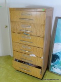 (UPBED 2) MCCALL'S METAL PATTERN CABINET WITH VINTAGE PATTERNS- 27 IN X 20 IN X 50 IN, ITEM IS SOLD