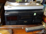 (FAM) SONY CD PLAYER- CDP-CX250, ITEM IS SOLD AS IS WHERE IS WITH NO GUARANTEES OR WARRANTY. NO