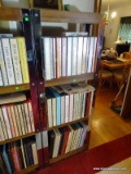 (FAM) ONE OF A PR. OF WOOD AND METAL BOOKCASES- 24 IN X 11 IN X 64 IN, ITEM IS SOLD AS IS WHERE IS