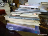 (FAM) MISCELL. LOT OF BOOKS, ART, WILD FLOWERS OF AMERICA, BOOK ON BIRDS, ETC., ITEM IS SOLD AS IS