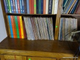 (FAM) 2 SHELVES OF 33 RPM RECORDS- CLASSICAL, SWING, CHRISTMAS, ETC., ITEM IS SOLD AS IS WHERE IS