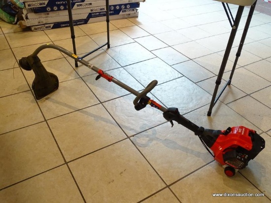 (R1) CRAFTSMAN 2-CYCLE 25CC GAS POWERED WEED TRIMMER. MODEL CMXTAMDCS25. ITEM IS SOLD AS IS WHERE IS
