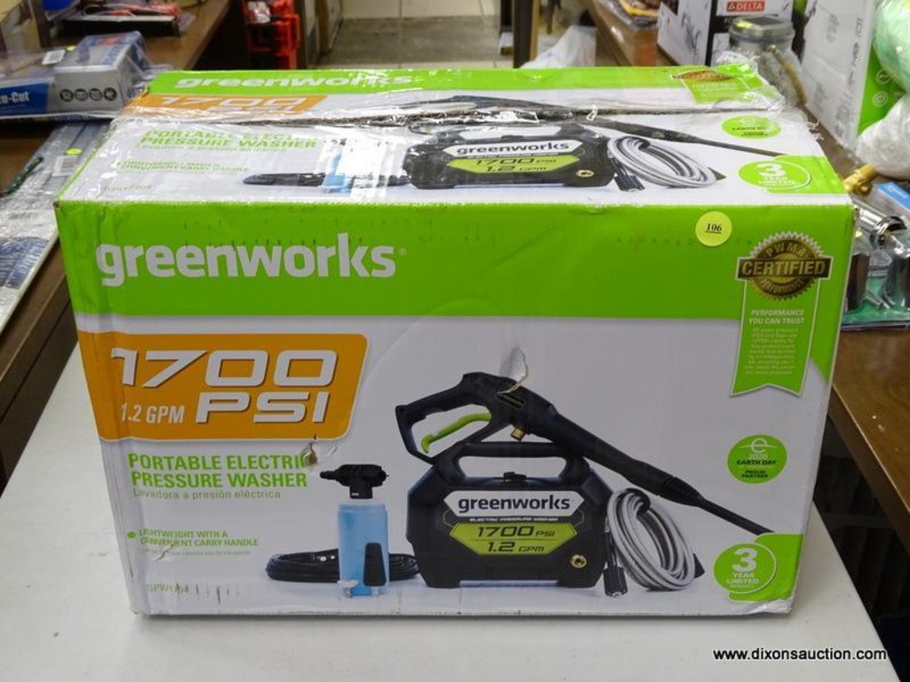 R1) GREENWORKS 1700-PSI 1.2-GPM 