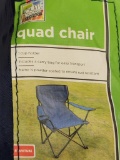 BLUE QUAD CHAIR W/ CASE. ITEM IS SOLD AS IS WHERE IS WITH NO GUARANTEES OR WARRANTY, NO REFUNDS OR