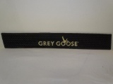GREY GOOSE BAR RUNNER DRIP MAT. 23.5 IN X 3.5 IN. ITEM IS SOLD AS IS WHERE IS WITH NO GUARANTEES OR