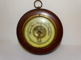 VINTAGE STELLAR WOODEN BAROMETER MADE IN WESTERN GERMANY. ITEM IS SOLD AS IS WHERE IS WITH NO