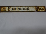 71 HENRICO 10966 VINTAGE LICENSE PLATE. ITEM IS SOLD AS IS WHERE IS WITH NO GUARANTEES OR WARRANTY,