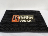 KETEL ONE VODKA BAR RUNNER DRIP MAT. 17.5 IN W X 14.5 IN L. ITEM IS SOLD AS IS WHERE IS WITH NO
