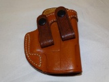 THE MASTER'S HAND MADE HOLSTER GLOCK 26-27 28-33. ITEM IS SOLD AS IS WHERE IS WITH NO GUARANTEES OR