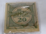 BRAND NEW ERNIE BALL EARTHWOOD 80/20 BRONZE GUITAR STRING 20. ITEM IS SOLD AS IS WHERE IS WITH NO