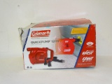 COLEMAN 120V QUICKPUMP. IN WORKING CONDITION. ITEM IS SOLD AS IS WHERE IS WITH NO GUARANTEES OR