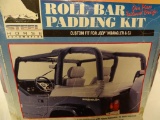 JEEP WRANGLER & CJ ROLL BAR PADDING KIT. ITEM IS SOLD AS IS WHERE IS WITH NO GUARANTEES OR WARRANTY,