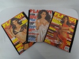 3 UNOPENED PLAYBOY MAGAZINES STILL IN THE PLASTIC. MARCH, MAY AND JUNE 2010. ITEM IS SOLD AS IS