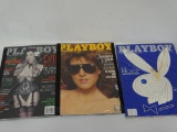 3 UNOPENED PLAYBOY MAGAZINES STILL IN THE PLASTIC. DECEMBER 2002, JANUARY AND NOVEMBER 1987. ITEM IS