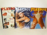 3 UNOPENED PLAYBOY MAGAZINES STILL IN THE PLASTIC. JULY, AUGUST AND SEPTEMBER 1987. ITEM IS SOLD AS