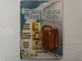 BRAND NEW WIRELESS ALARM & DOOR CHIME. ITEM IS SOLD AS IS WHERE IS WITH NO GUARANTEES OR WARRANTY,